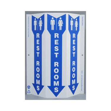 ZING Public Facility TriView Sign 12x9- Model 4060